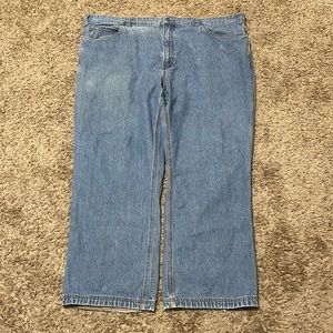 Duluth Trading Men’s 48x30 Big & Tall Straight Leg Medium Wash Denim Work Jeans